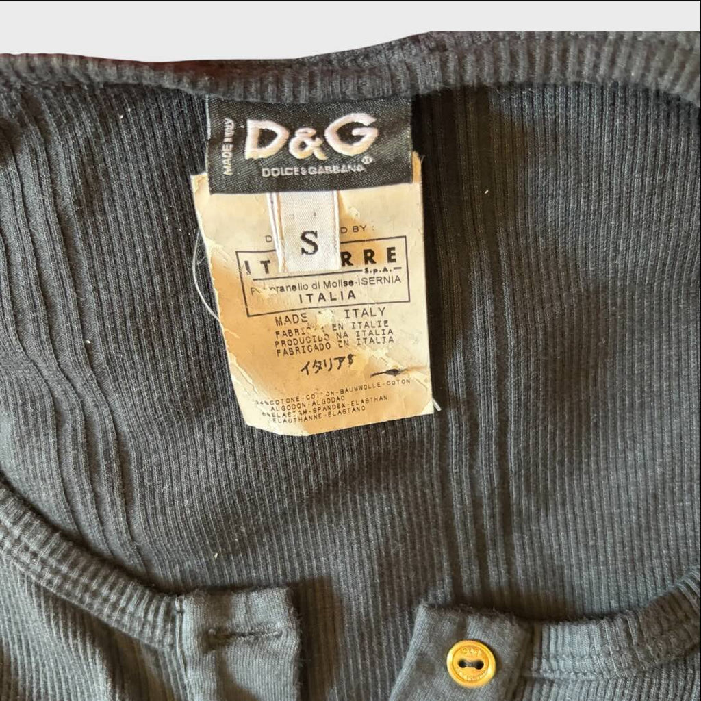 Etichetta interna D&G Dolce & Gabbana Vintage