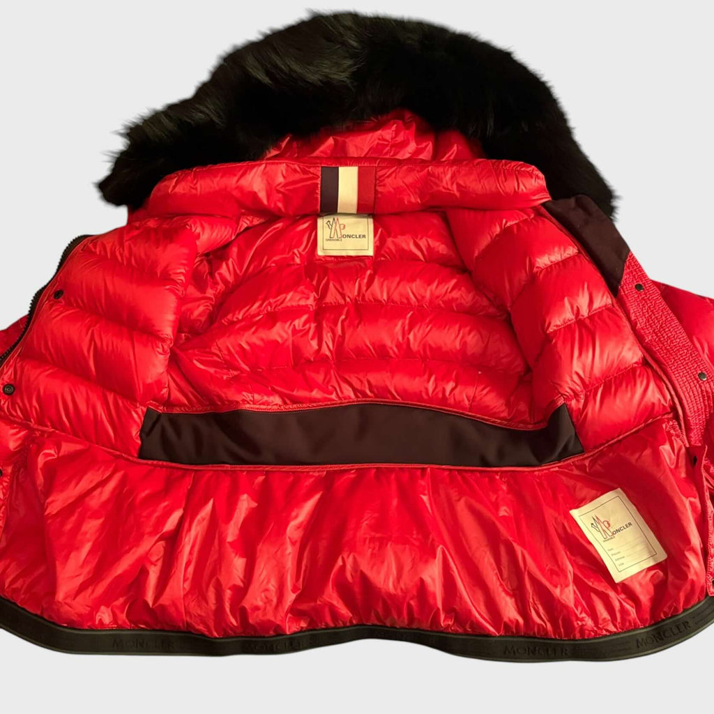 Interno Moncler Grenoble Piumino Armonique Donna Rosso Taglia 3 / 40 IT