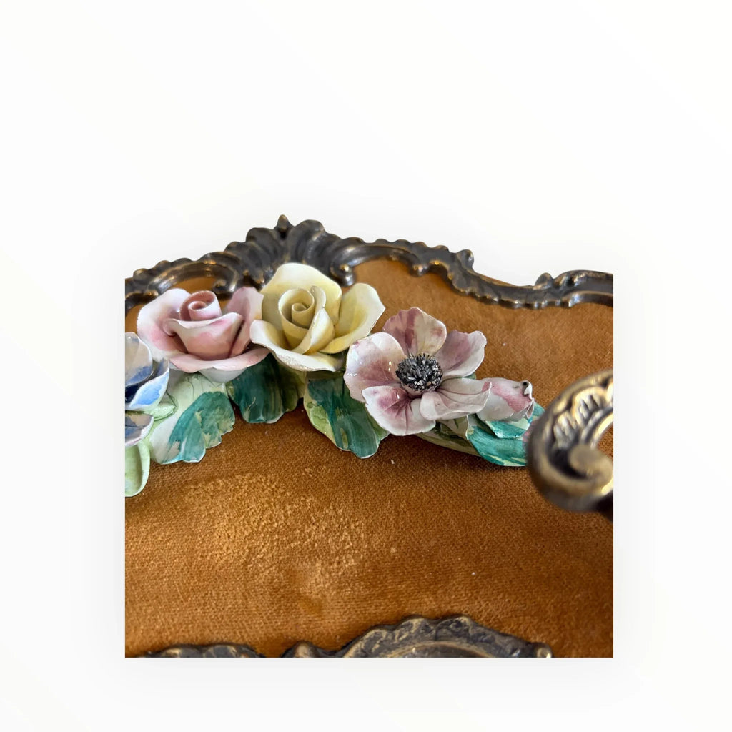 Porte-manteau vintage en céramique de Capodimonte