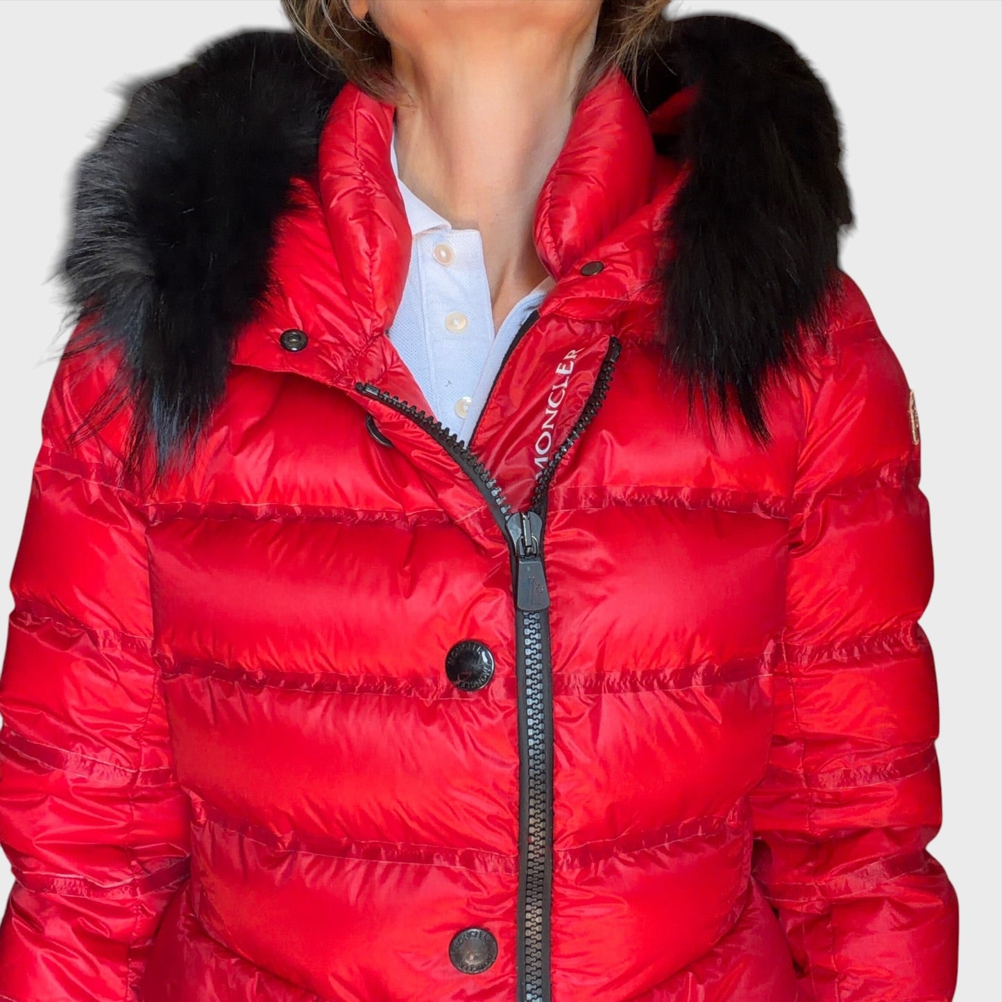 Moncler Grenoble Piumino Armonique Donna Rosso Taglia 3 / 40 IT