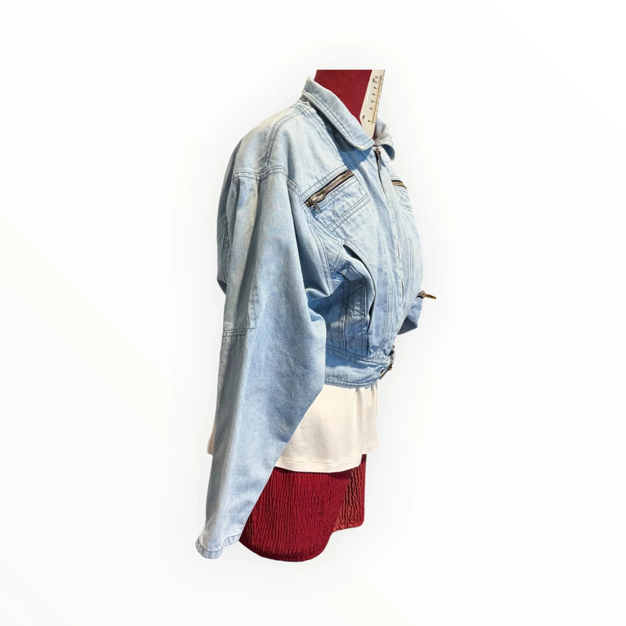 Giubbino donna vintage Enrico Coveri anni 80 denim