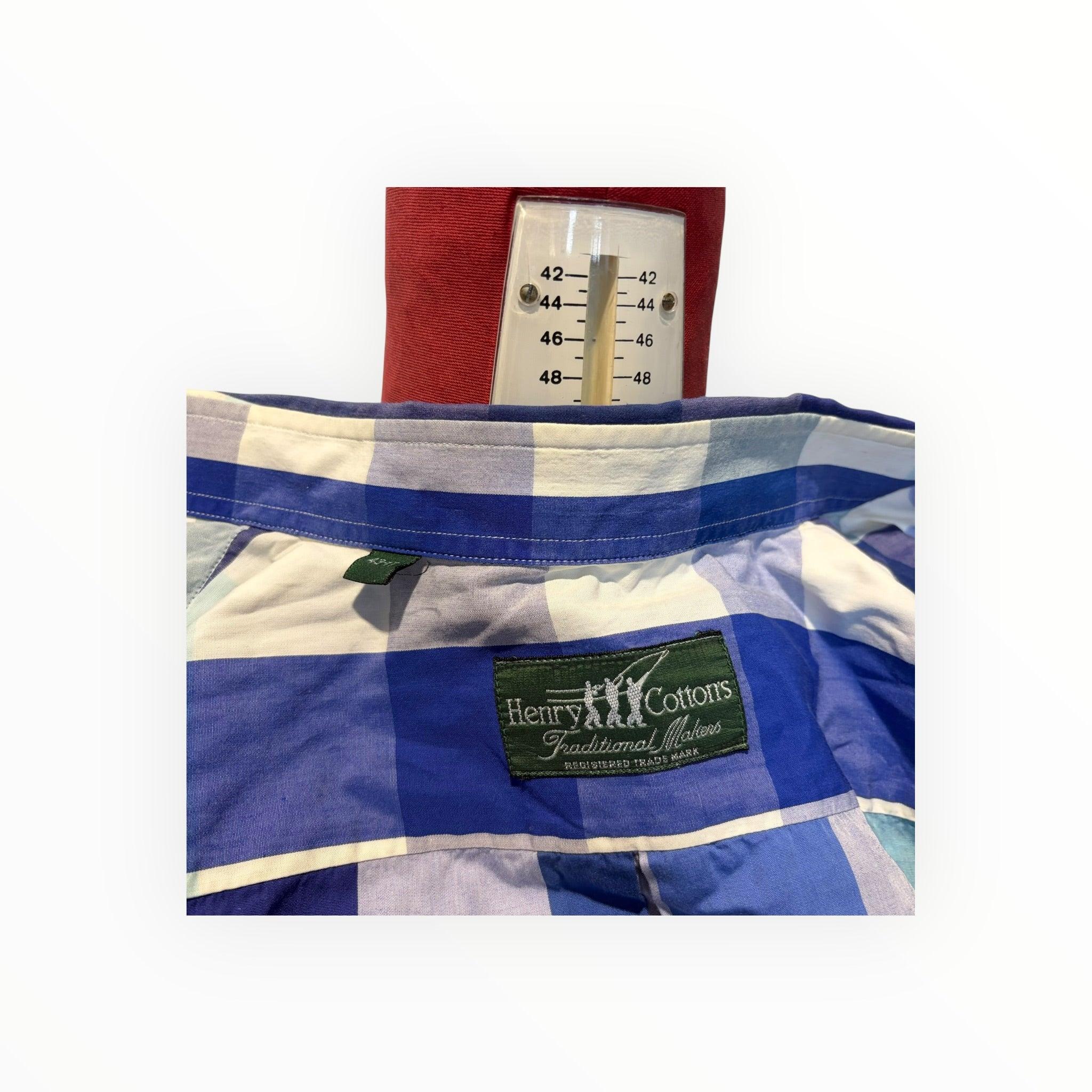 Camicia scozzese Henry Cotton’s vintage uomo