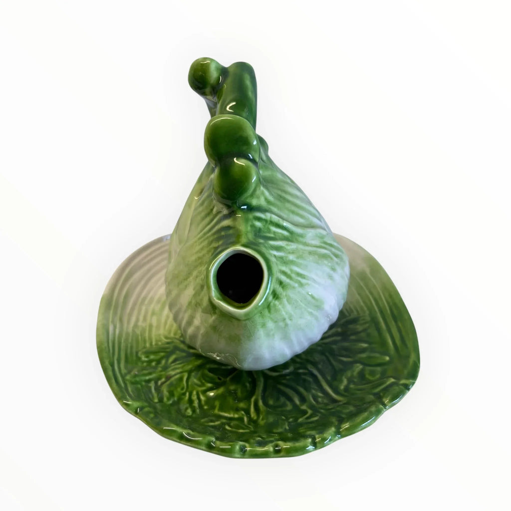 Oliera vintage in ceramica a forma di finocchio
