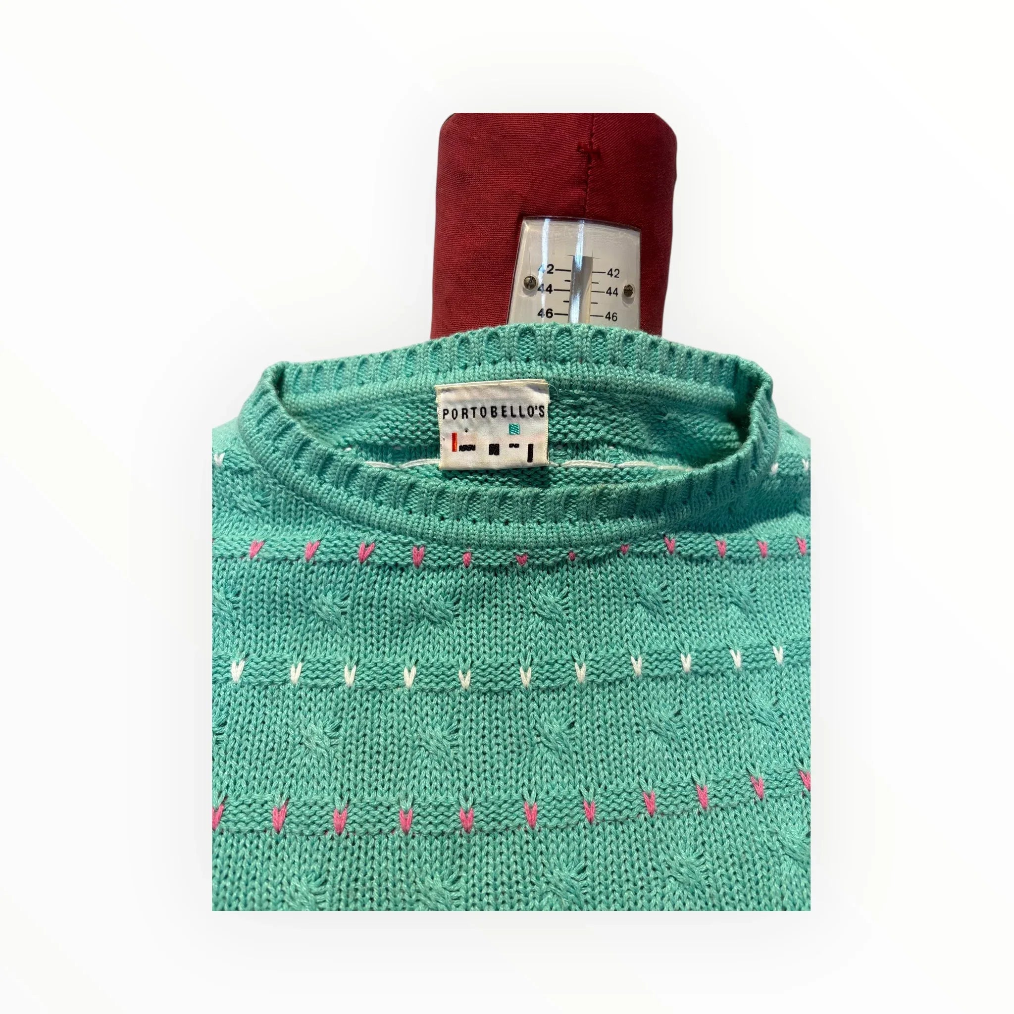 Portobello's vintage mint green sweater