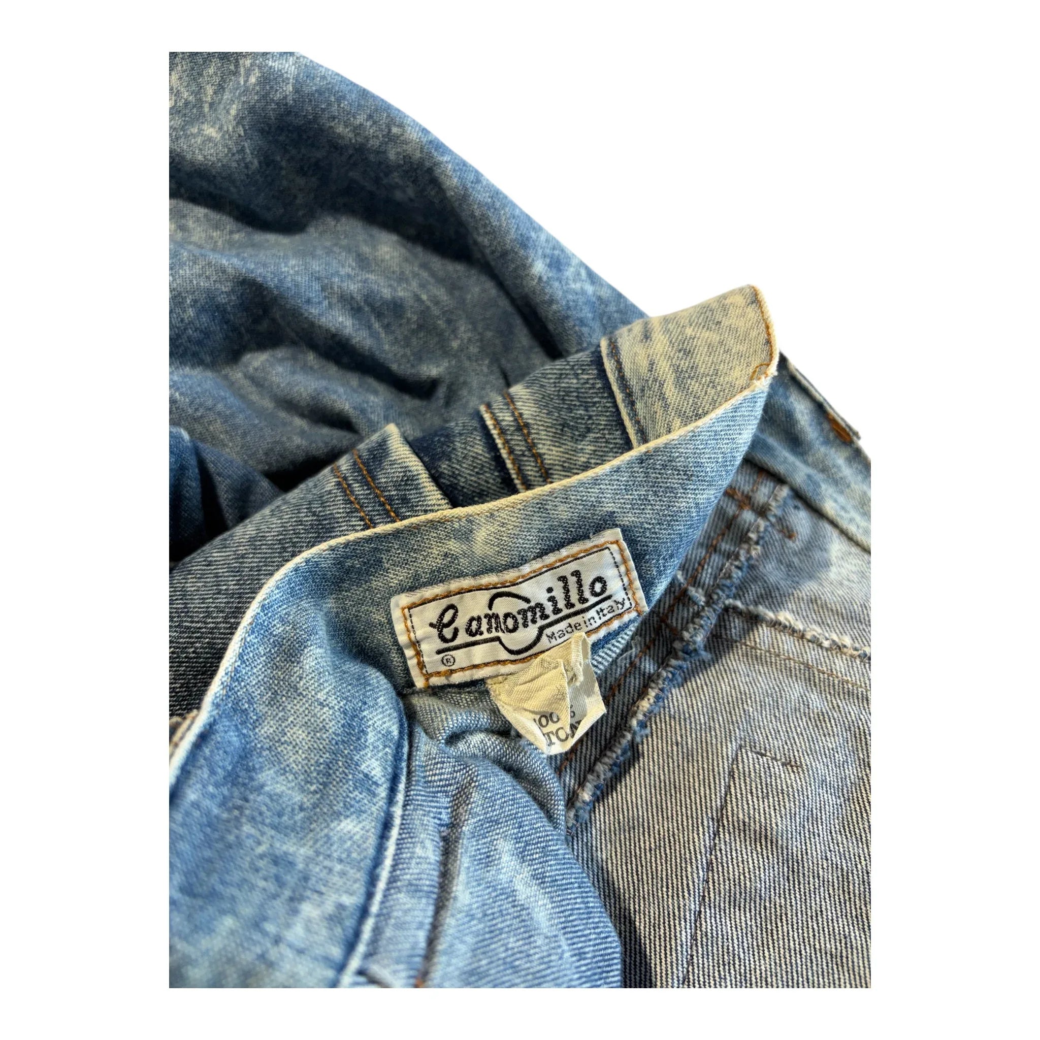 Gonna vintage anni 80 in denim taglia S brand Camomillo