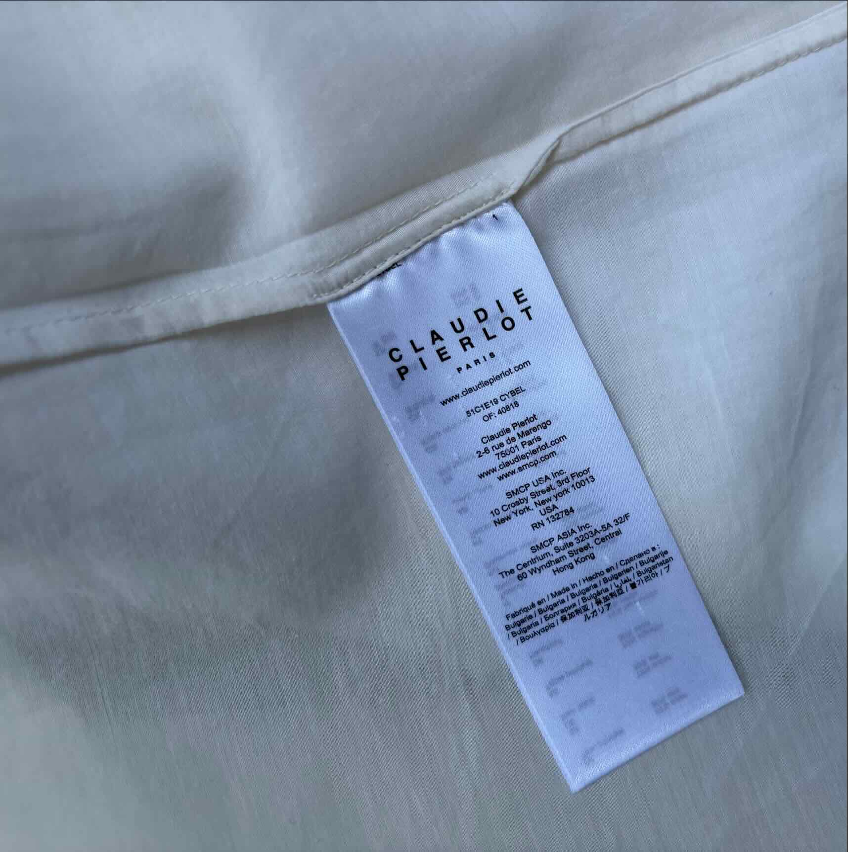 Etichetta interna Claudie Pierlot 