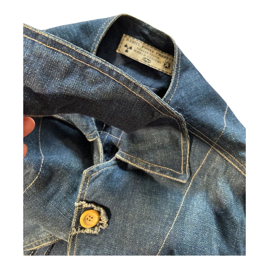 Dettaglio collo Daniel Poole giacca vintage da uomo 