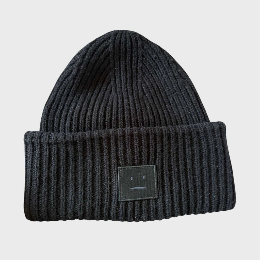 Berretto Acne Studios Panno Beanie - 100% Lana Nero