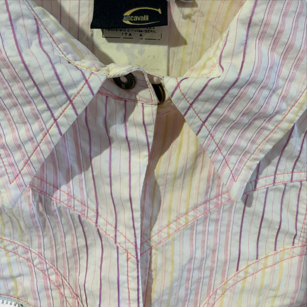 Dettaglio collo camicia vintage J2K di Roberto Cavalli