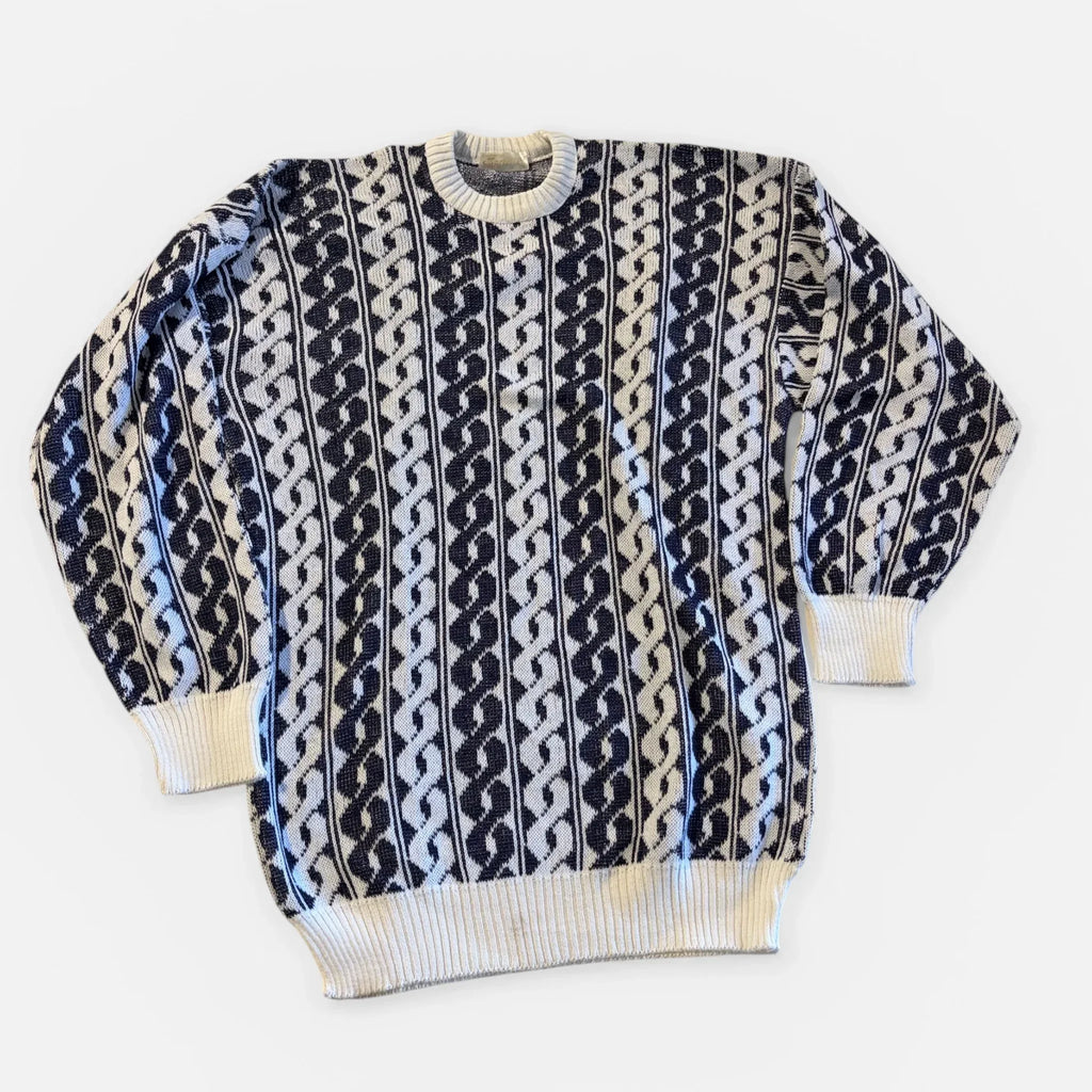 Maglione Vintage Uomo motivo trecce
