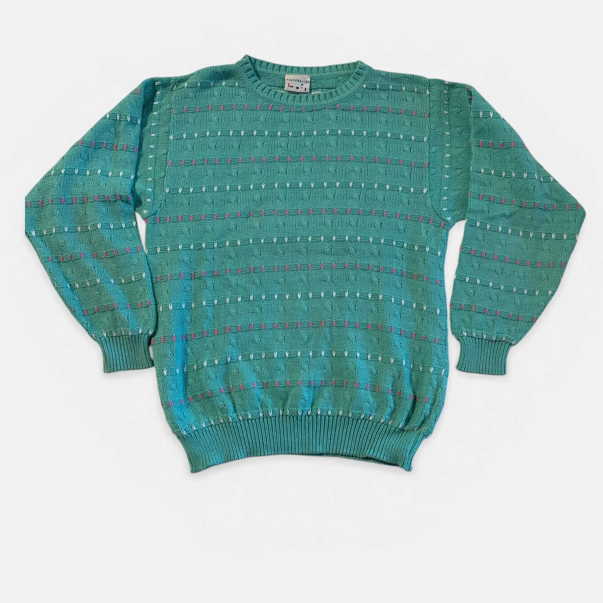 Maglione vintage Portobello’s verde menta