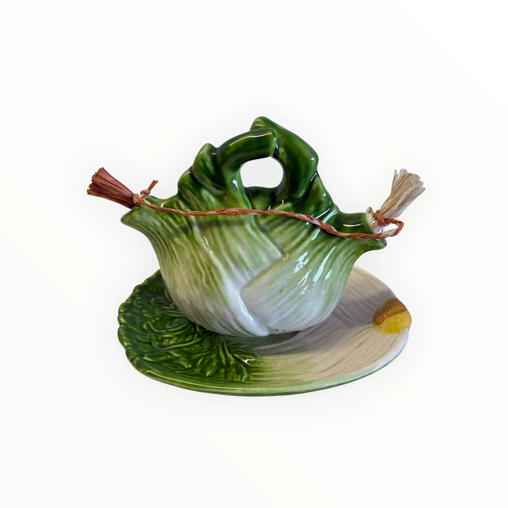 Oliera in ceramica a forma di finocchio