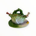 Oliera in ceramica a forma di finocchio