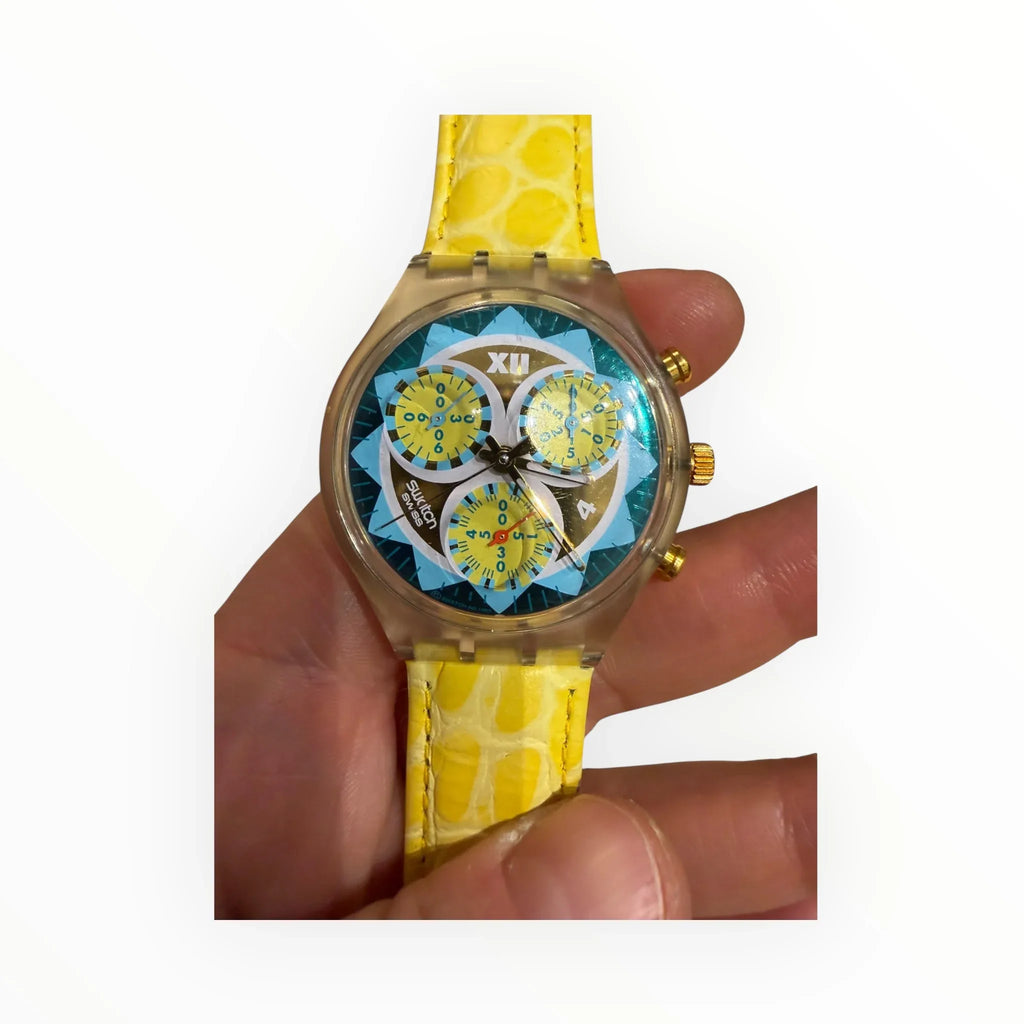 swatch chrono vintage lemon breeze del 1994