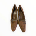 Scarpe da donna Gucci numero 37 vintage in camoscio cammello