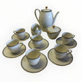 Servizio da caffè di Selfmann Weiden color panna e oro