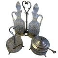 Set da condimento d’epoca peltro Delfi 95% - Cruet set vittoriano