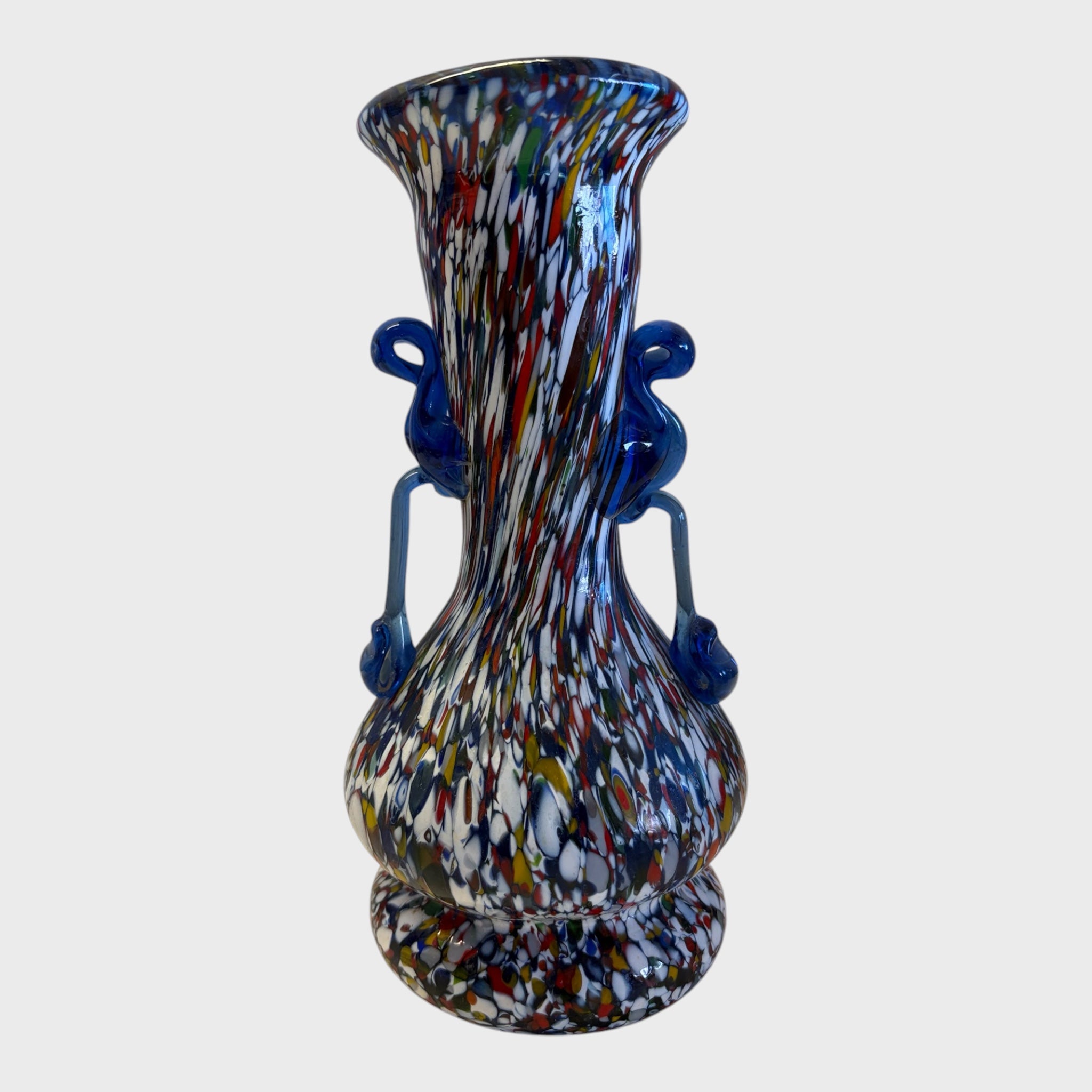 Vaso Murano Fratelli Toso Multicolore Blu