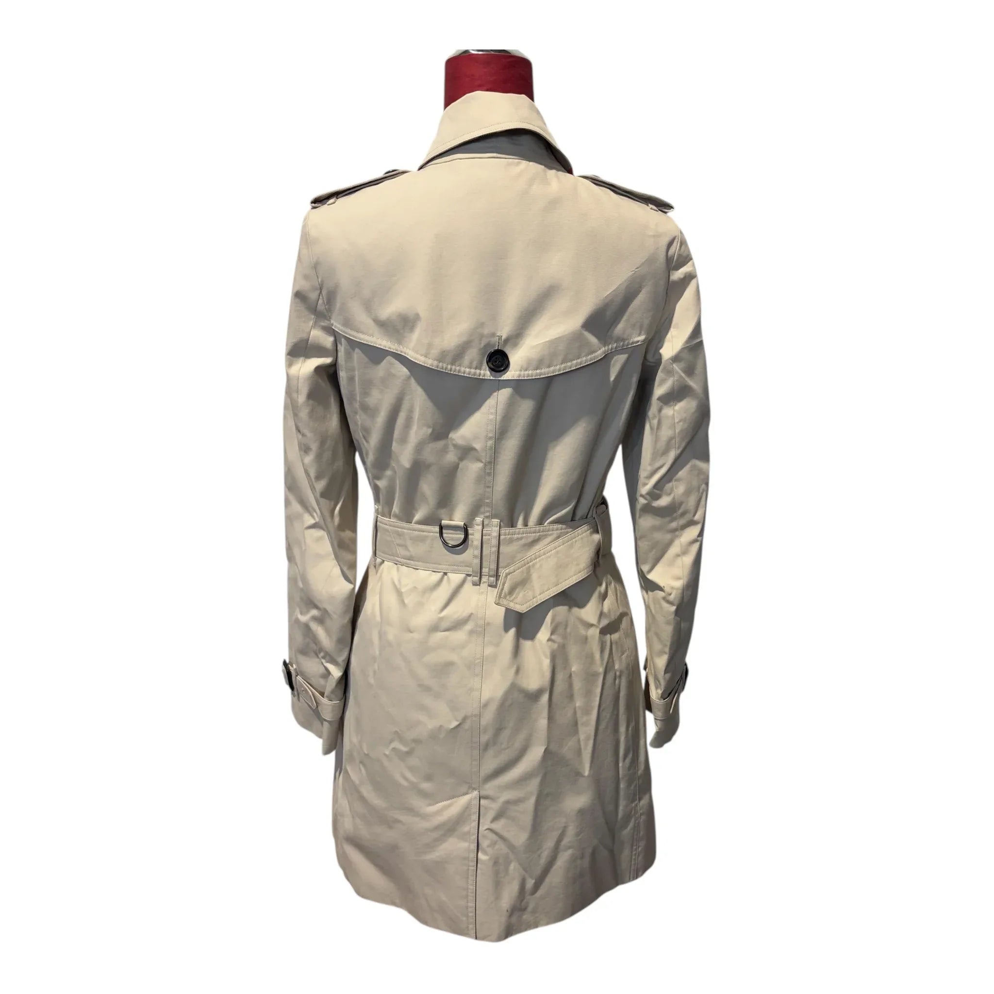 dietro trench burberry donna