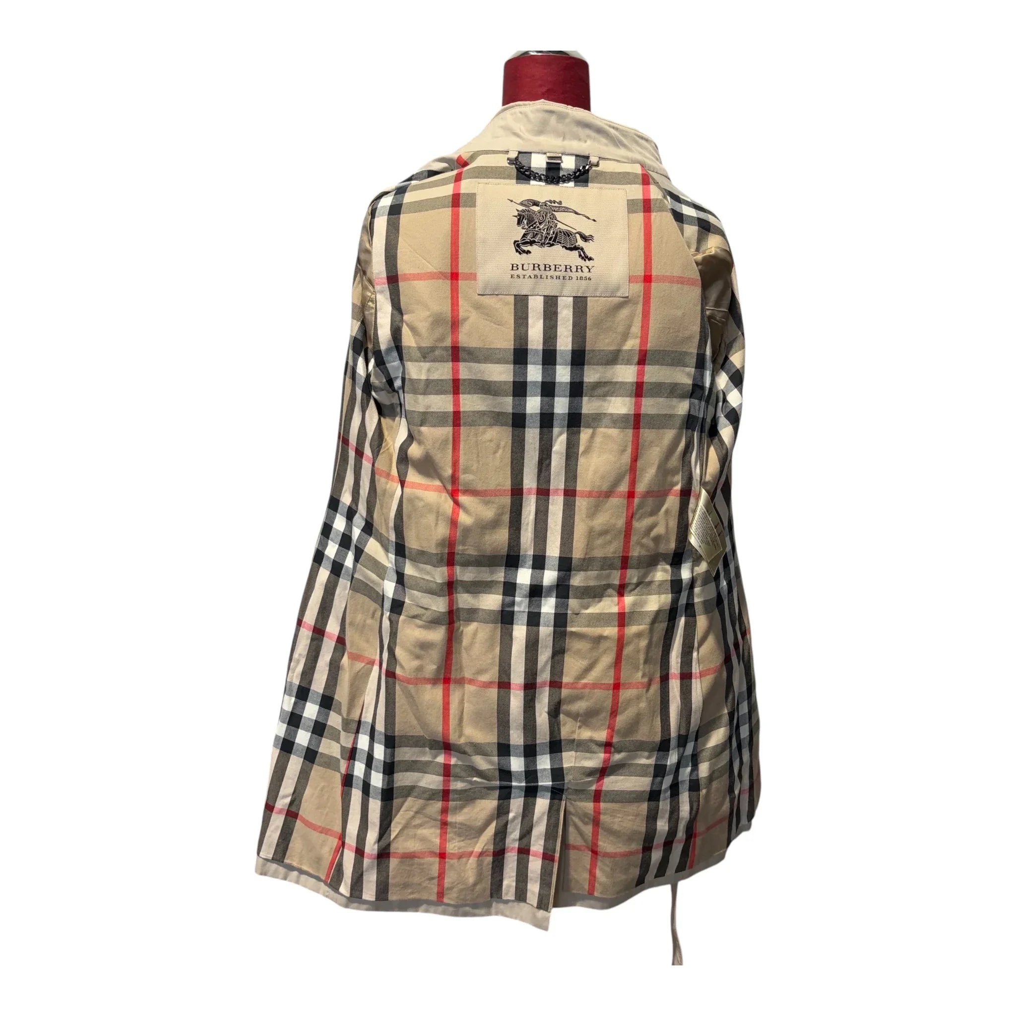 foto fodera interna scozzese vintage burberry